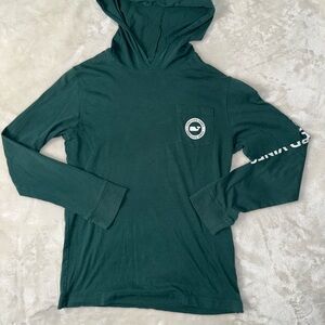 Vineyard Vines Olive Hooded Shirt